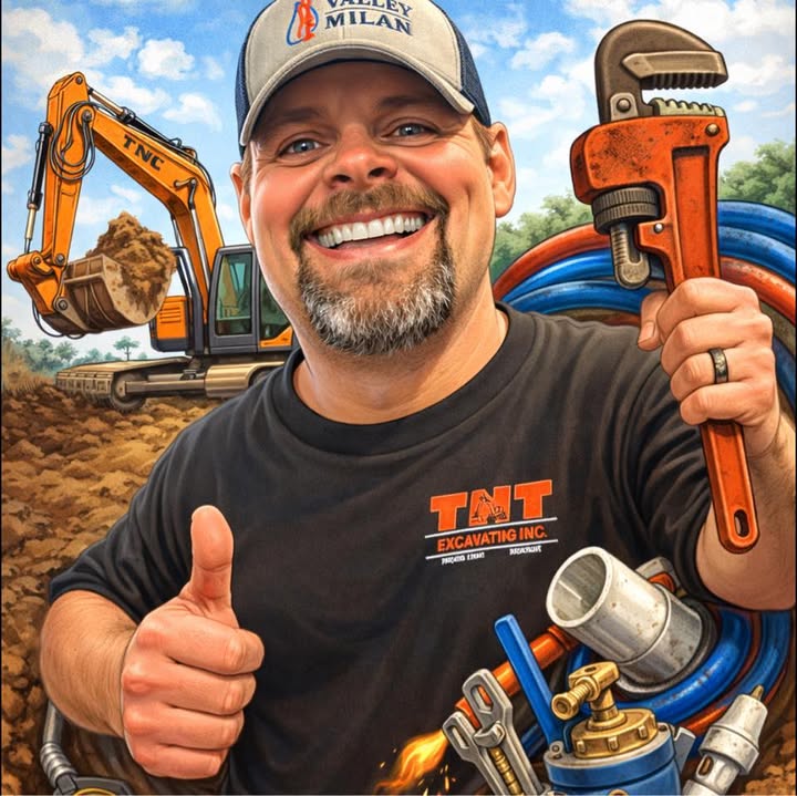 TNT Excavating’s illustrated Facebook profile picture